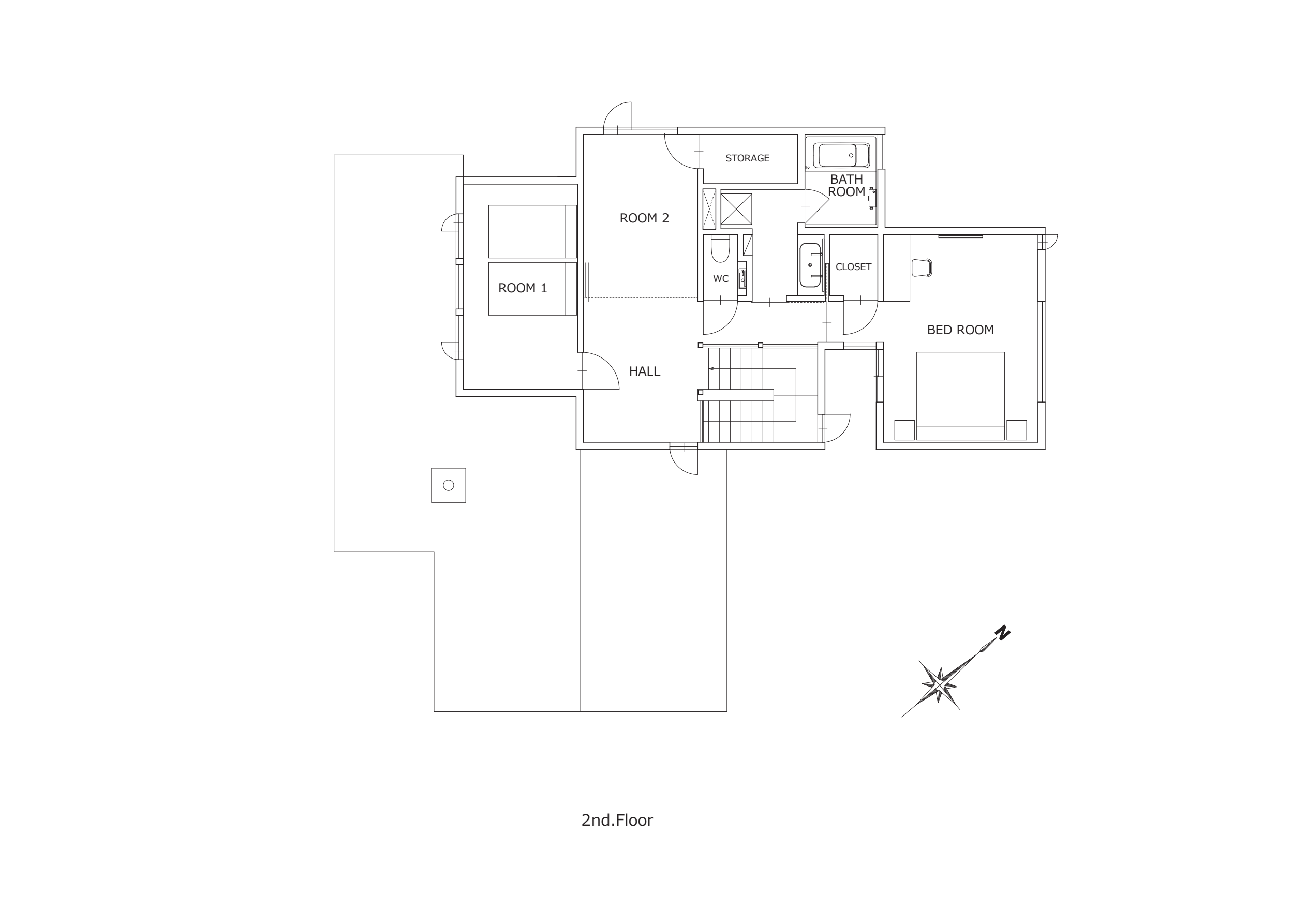 Villa C 2階平面図